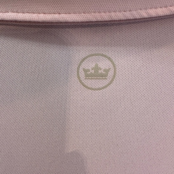 EUC Peter Millar Polo Shirt Mens X-Large Pink Crown Crafted Golf Performance - Picture 5 of 5